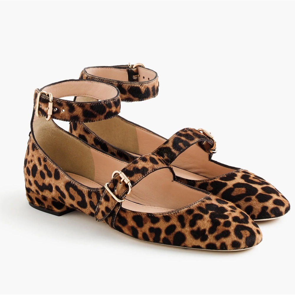 JCrew Collection Leopard Flat 10